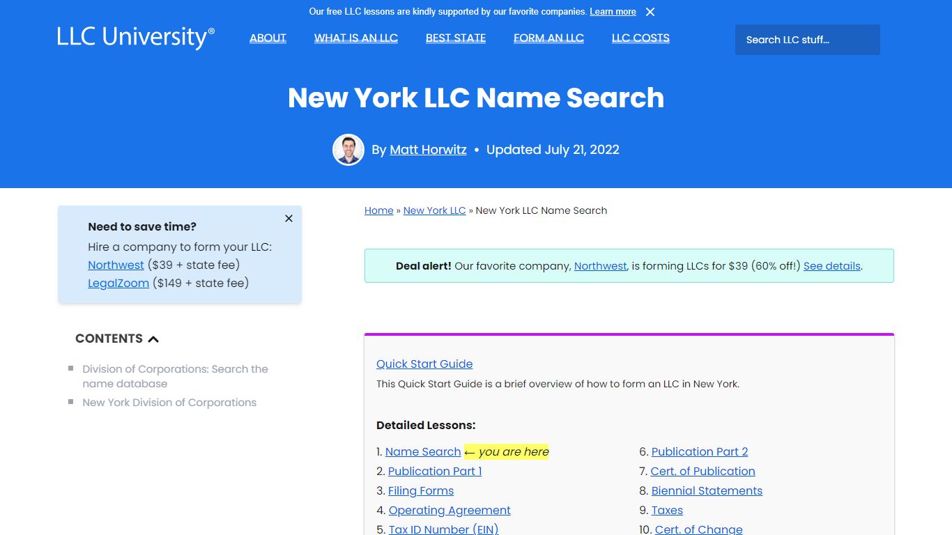 How to search a New York LLC Name? [Step-by-step] - LLC University®
